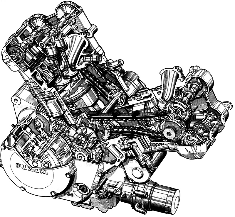 Suzuki TL1000R engine